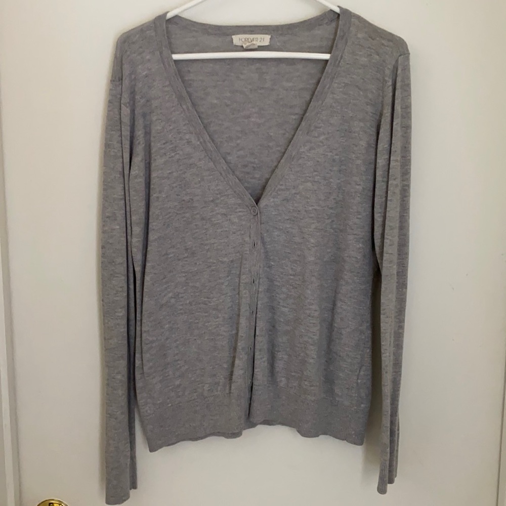 Grey cardigan